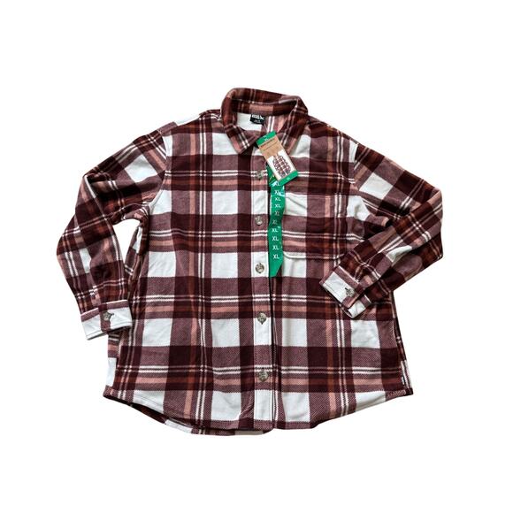 Eddie Bauer Fleece Jacket/Coat, size XL, Women button up Fleece sweater, NWT - Picture 1 of 9